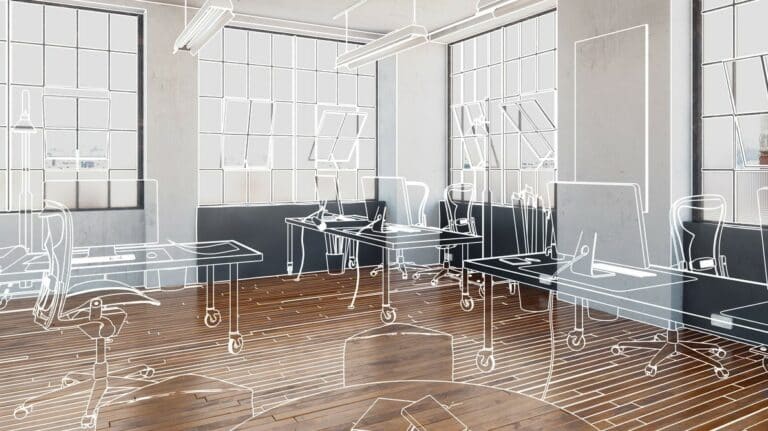 Plan de bureaux